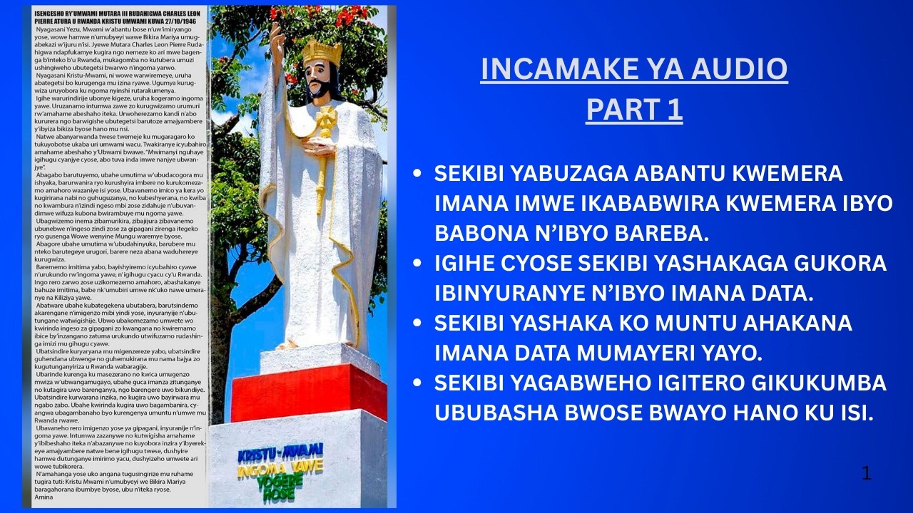 GUTSINDWA K'UBUBASHA BWATANDUKANYAGA MUNTU NA ROHO // PART 1