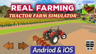 Real Faming Tractor Farm Simulator - Gameplay Walkthrough  (Android/iOS) screenshot 1
