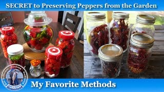My Secret to Preserving Garden Peppers!