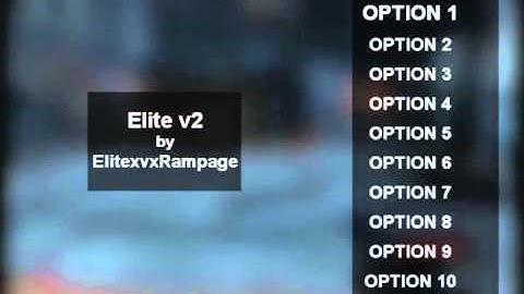Elite v2 World at War Mod Menu Preview