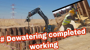 Dewatering  system filters  installation complete video/Yanbu saudi arabia