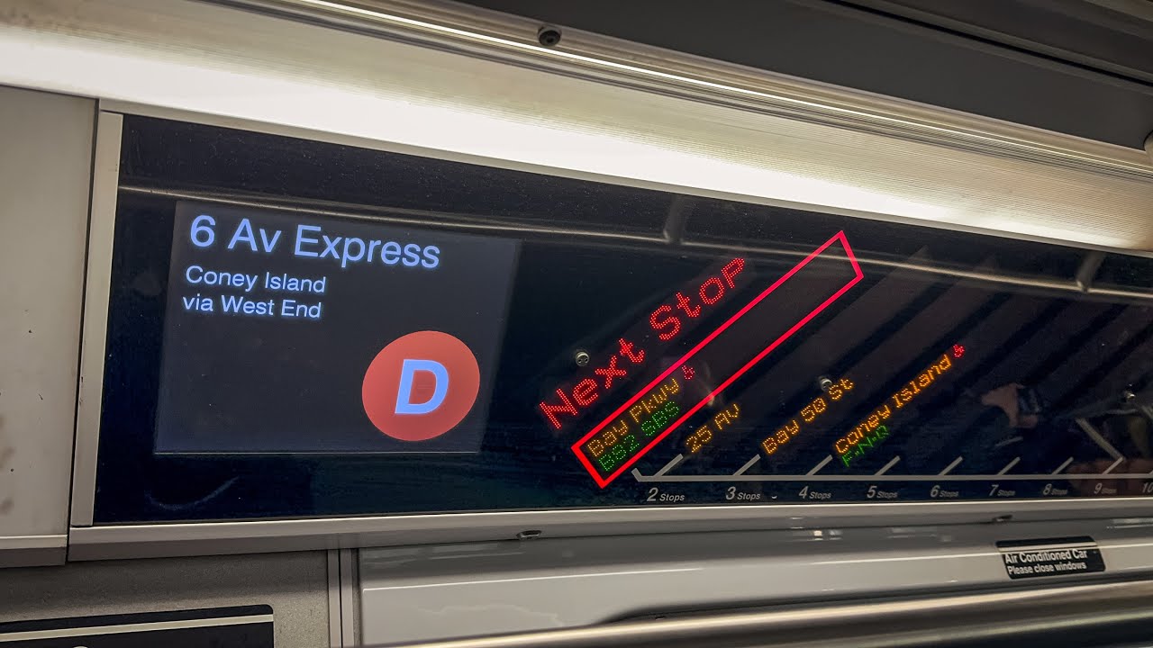 NYC Subway: R160B Siemens (D) Express Train Ride from 62 St to Coney Island + (D) via (F) @ W 8 St