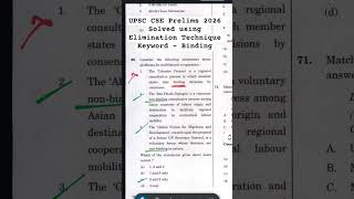 🔥 Don't Clear UPSC Prelims Without This Strategy! 🤯 Keyword - Binding