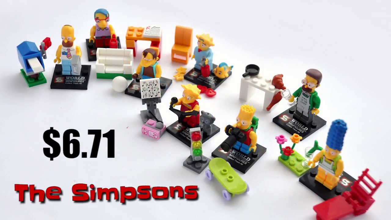 Unboxing The Simpsons LEGO compatible Knock Off Minifigures from Aliexpress