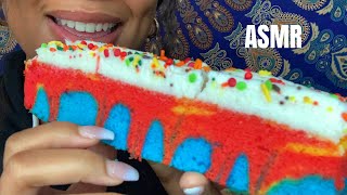 ASMR | Rainbow Cake 🌈 🍰 | Soft Eating Sounds screenshot 1