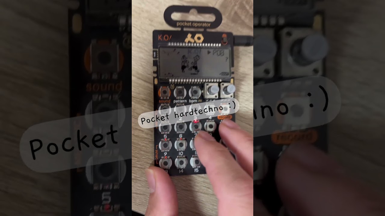 PO33 hard one / techno synth pocketoperator - YouTube