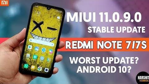 Redmi Note 7/7S MIUI 11.0.9.0 Stable Update | New Features | Worst Android 10 Update?