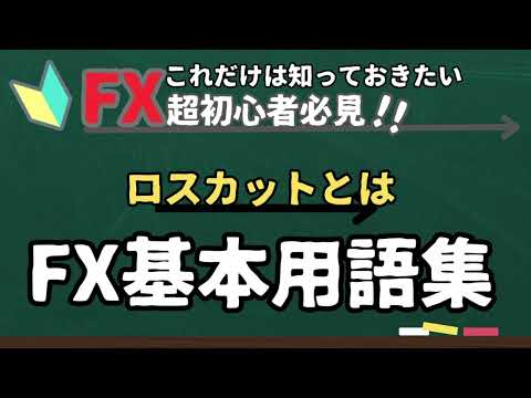 FX超基本用語集⑭ロスカットとは…
