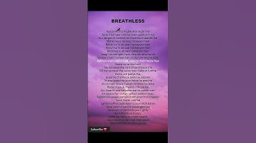 Breathless song lyrics video | Shankar Mahadevan | Melodic Lyrics |#song #lyrics #songlyrics #shorts