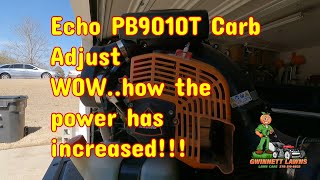 Echo PB9010T Carb Adjust... WOW the power I have now!!!!!