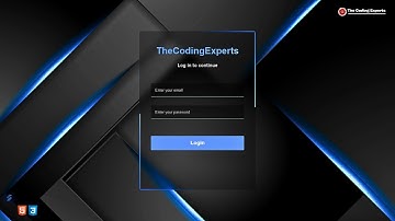 Glassmorphism Login Page Using HTML & CSS Tutorial | Web Development