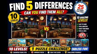 Can You Find 5 Differences in 25 Seconds 🤯