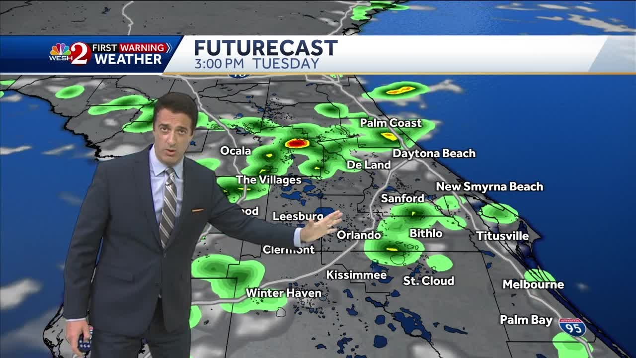 More afternoon storms Tuesday + tracking Ernesto. - YouTube