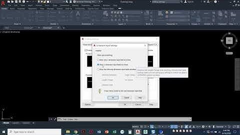 F.  Dynamic Input Drafting Settings