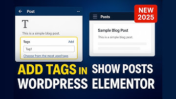 How to Add Tags in WordPress Post & Fetch Specific Blog Posts in Elementor | WordPress Tutorial 2025