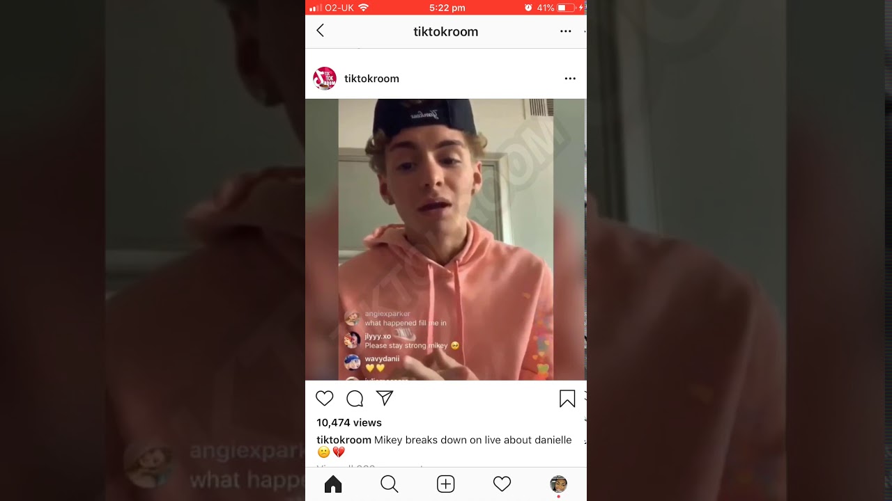 Mikey crying on live after his breakup with dani💔