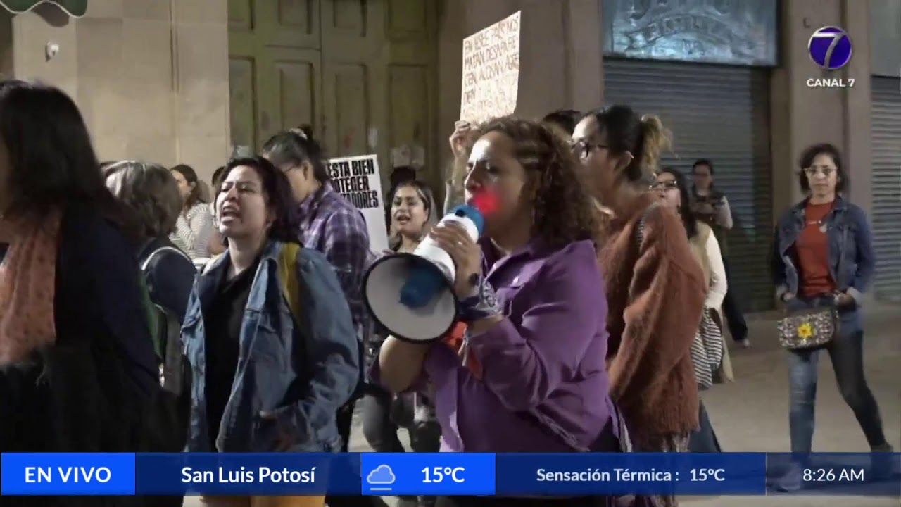 MARCHA DEL 25N EVIDENCIA LUCHA CONTRA LA VIOLENCIA DE GÉNERO VIGENTE EN SLP