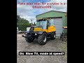 Take a ride in a JCB Fastrac at 80k+ - SLOW TV - Road Trip Part 1.