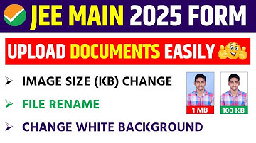 Jee Main 2025 Document Upload Problem Solved||Jee Main 2025 Photo & Signature Upload Kaise Kare 🤔