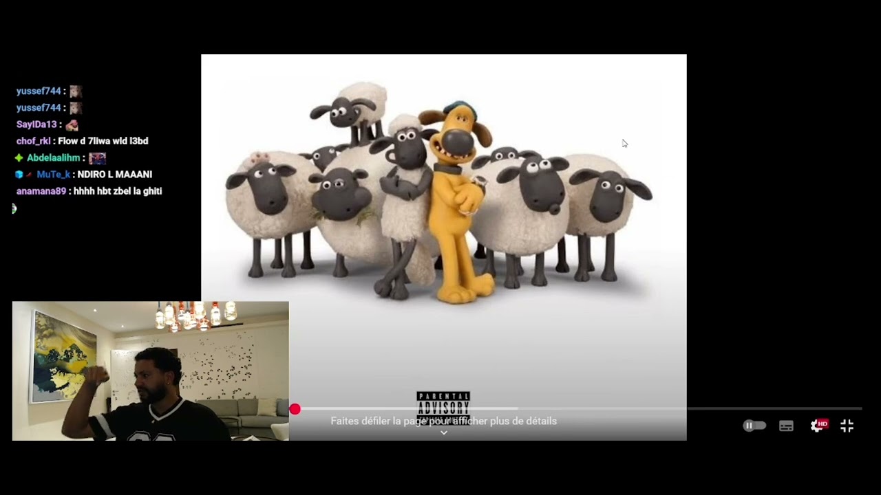 YOUSS45 SHAUN THE SHEEP (réaction) CHAOS