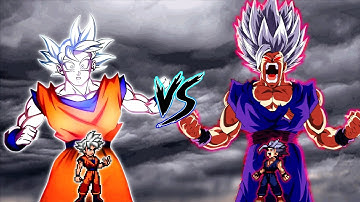 Son Goku V5 OP (all form) VS Monarch Gohan Beast V3 OP in Mugen