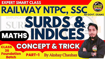 Surds and Indices || Class 1 || Math for SSC, NTPC, RRB || Shortcut Tricks & Important Questions