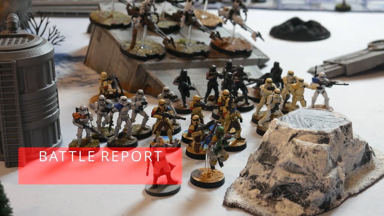 Star Wars Legion Battle Report: Empire vs Rebels! - YouTube