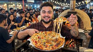 5 Star Quality Roadside 😍 Chandigarh ka No 1 Branded Pizza | Street Food India