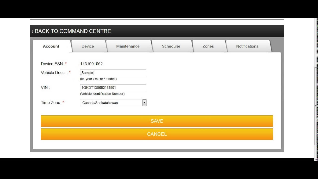 Fleet - Account Settings