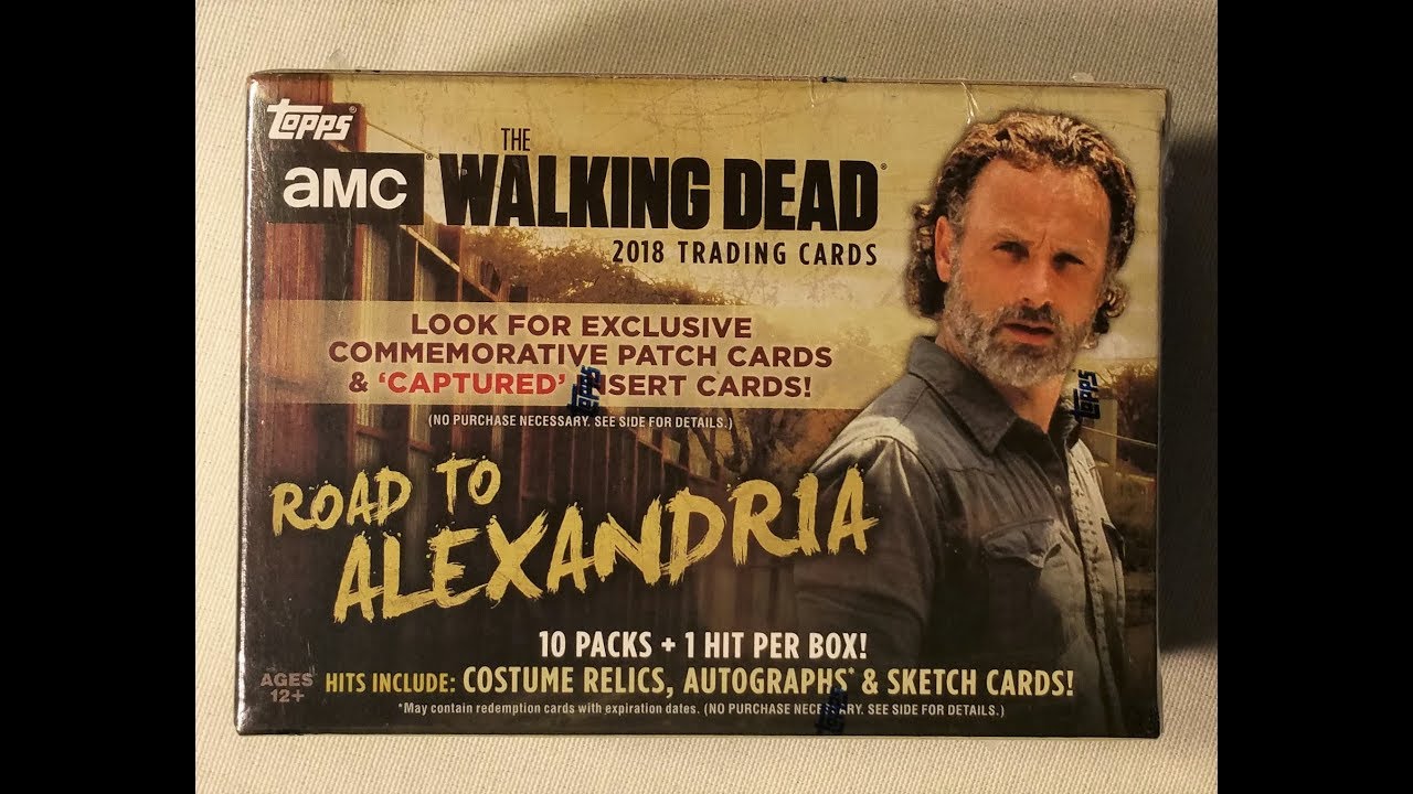 2018 Topps AMC'S The Walking Dead Road to Alexandria trading cards. 1 guaranteed hit.