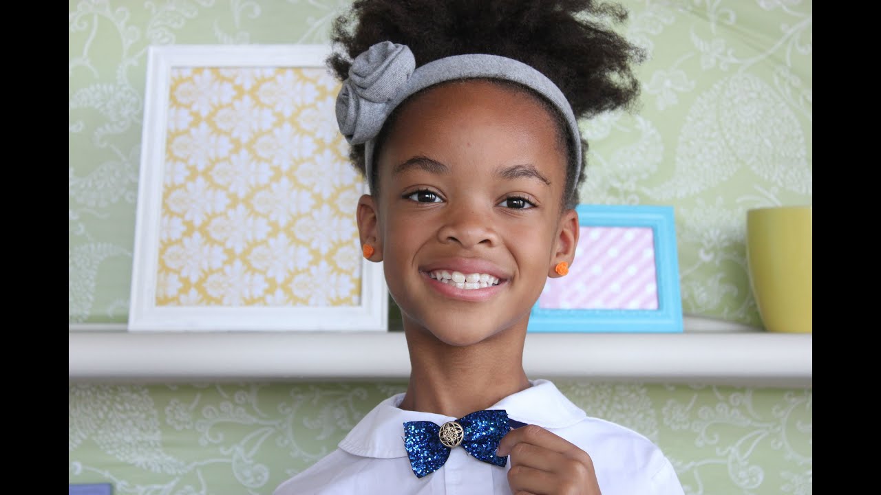 Back to School How to Make a Glitter Bow Tie YouTube