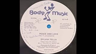 Sylvia Tella - Peace and Love / Time After Time - A-side with writing on label Sylvia Tella - Peace and Love / Time After Time - A-side with writing on label