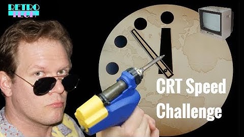 How fast can you restore a 37 year old CRT Display?