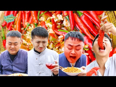 Spicy Food Challenge! || TikTok Funny Mukbang || Songsong and Ermao