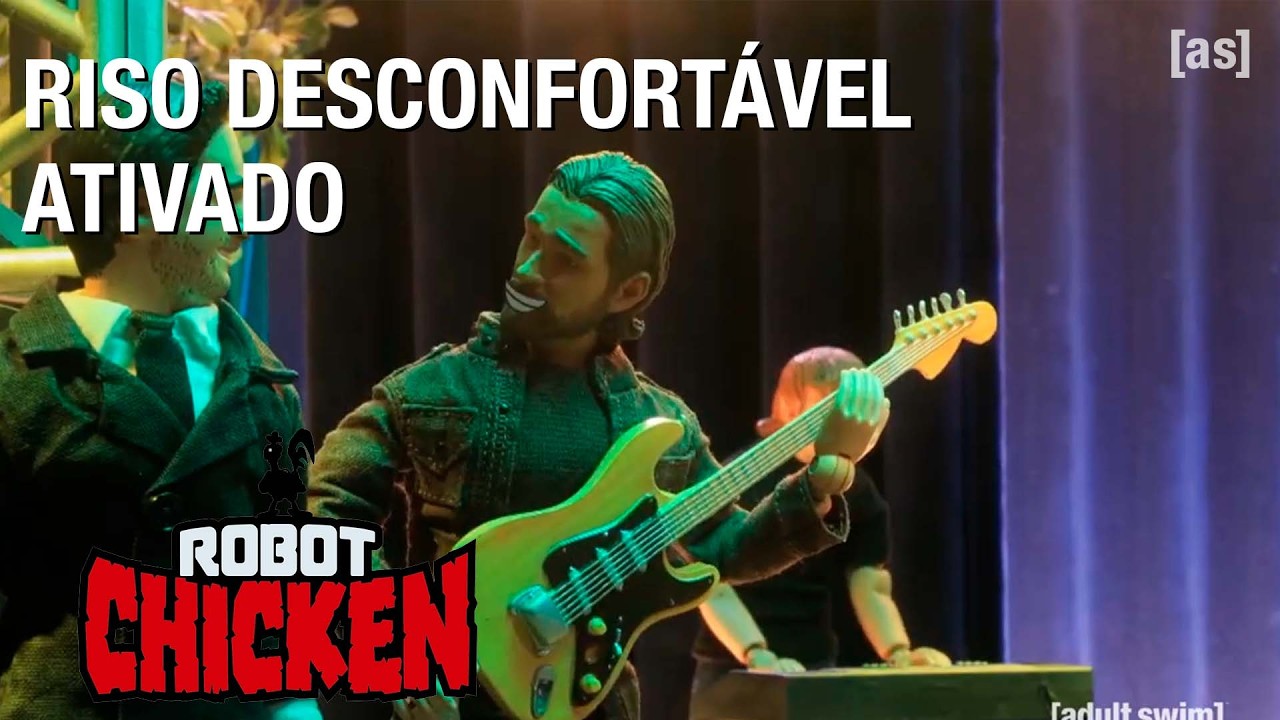 Riso desconfortável ativado | Robot Chicken | Adult Swim Brasil