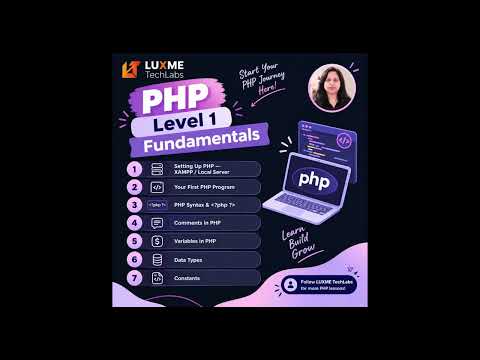 PHP Tutorial for Beginners 🚀 Learn PHP from Scratch | Level 1 — PHP Fundamentals