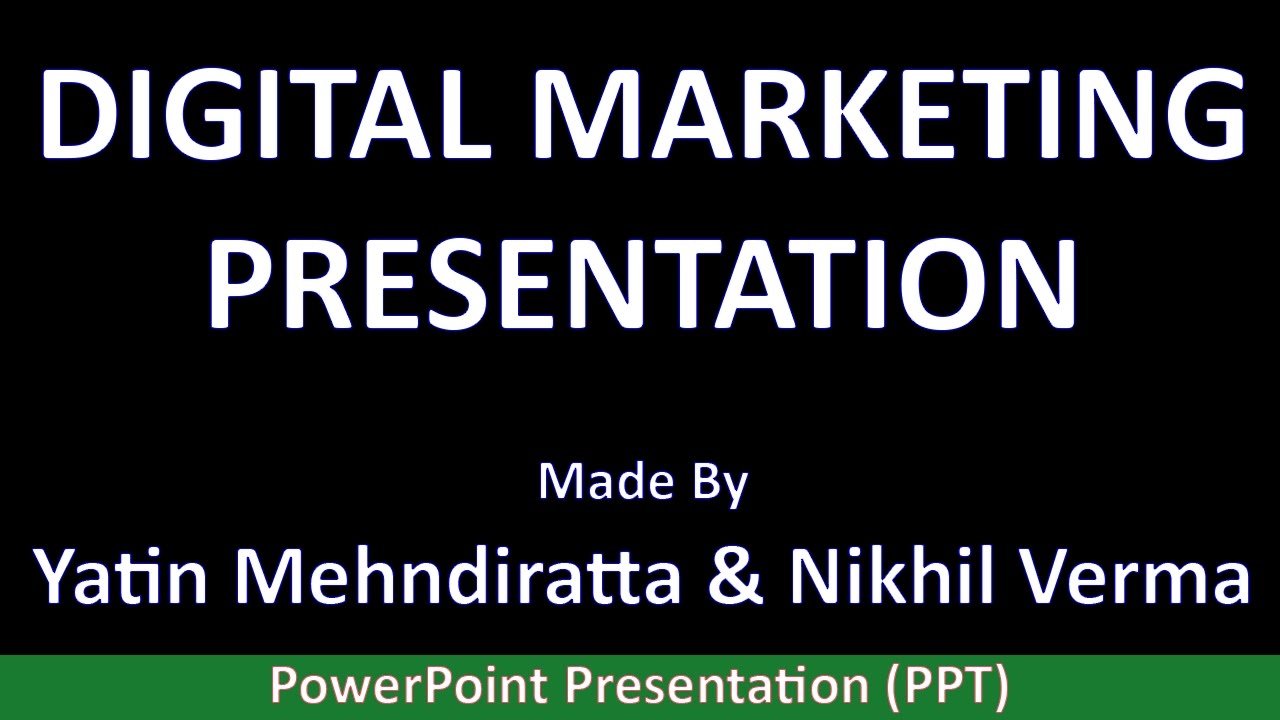 online marketing powerpoint presentation