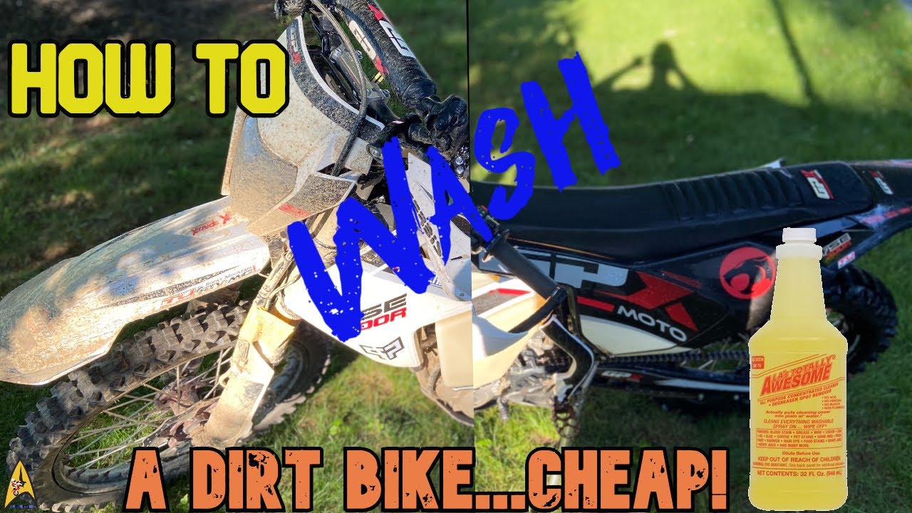 How to wash a dirt bike...the easy way and cheap! YouTube
