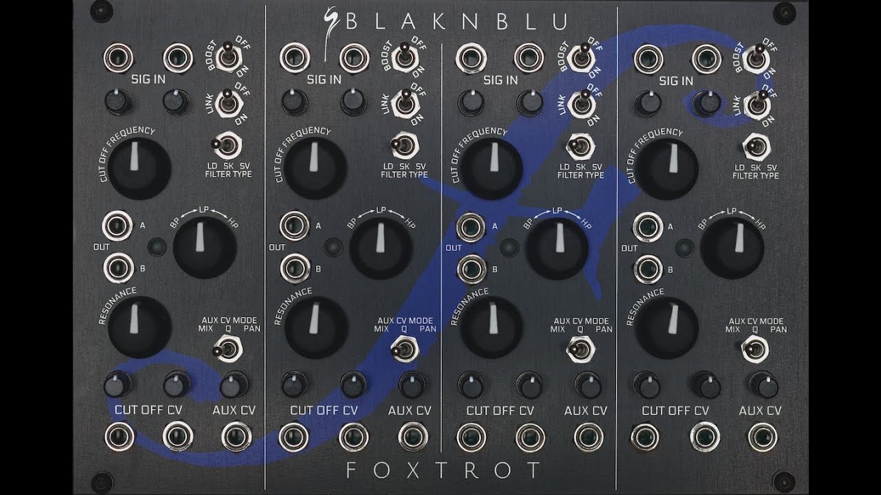 BlaknBlu Foxtrot クアッドマルチモードフィルターモジュール BlaknBlu Foxtrot, three legendary filter designs meet in a new