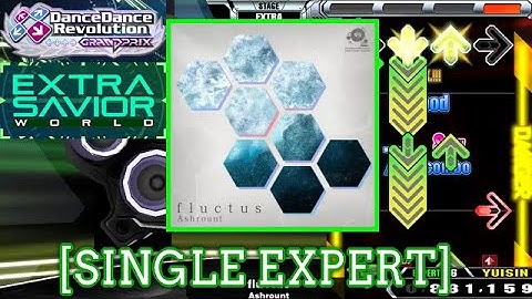 【DDR WORLD】 fluctus / Ashrount [SINGLE EXPERT] 譜面確認 Play