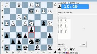 Standard Chess #190: Nastia2001 vs. IM Bartholomew (Sicilian Defense)