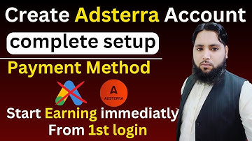 How to Create Adsterra Account l Adsterra for Website l Complete Setup