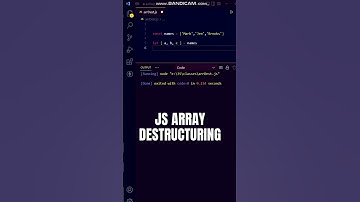 Is JavaScript Array Destructuring Possible? 😋😋 #shorts #youtubeshorts #programming #javascript