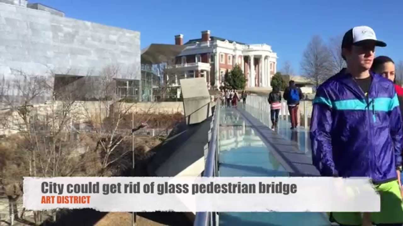 newspaper mockup Holmberg Pedestrian Bridge, Chattanooga's glass bridge, may be scrapped