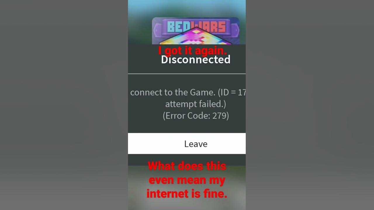 What Does Error Code 279 Mean