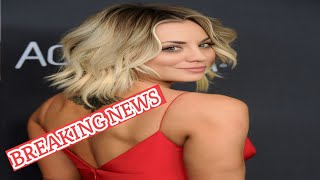 Kaley Cuoco Wears Nothing Beneath Her See-Through Braless Dress