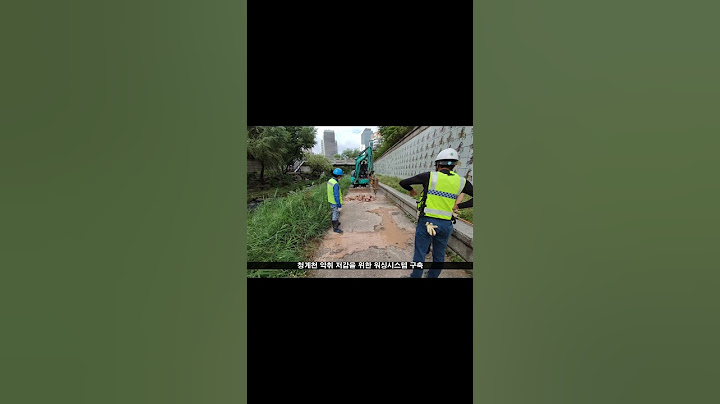 쾌적한 청계천을 만들기 위한 노력