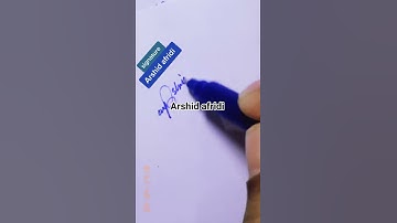 signature name of arshid afridi