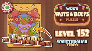 Wood Nuts & Bolts Puzzle - Level 152 Walkthrough Solution