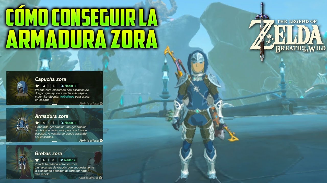 COMO CONSEGUIR ARMADURA ZORA 🐟 COMPLETA | LEGEND OF OF WILD - YouTube